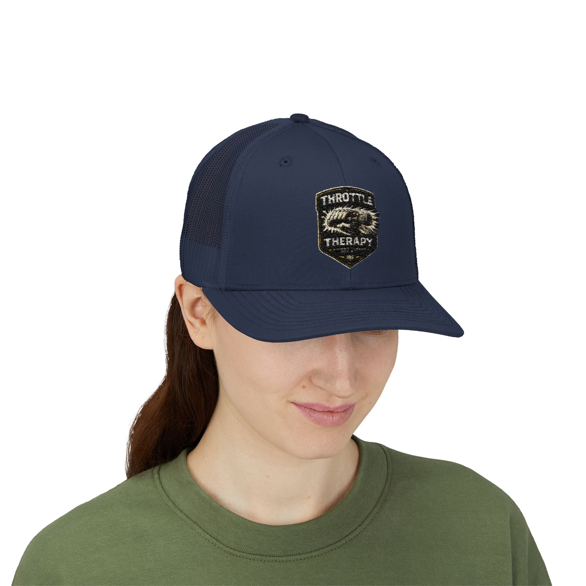 Trucker Cap — Throttle Therapy Embroidered Patch Snapback