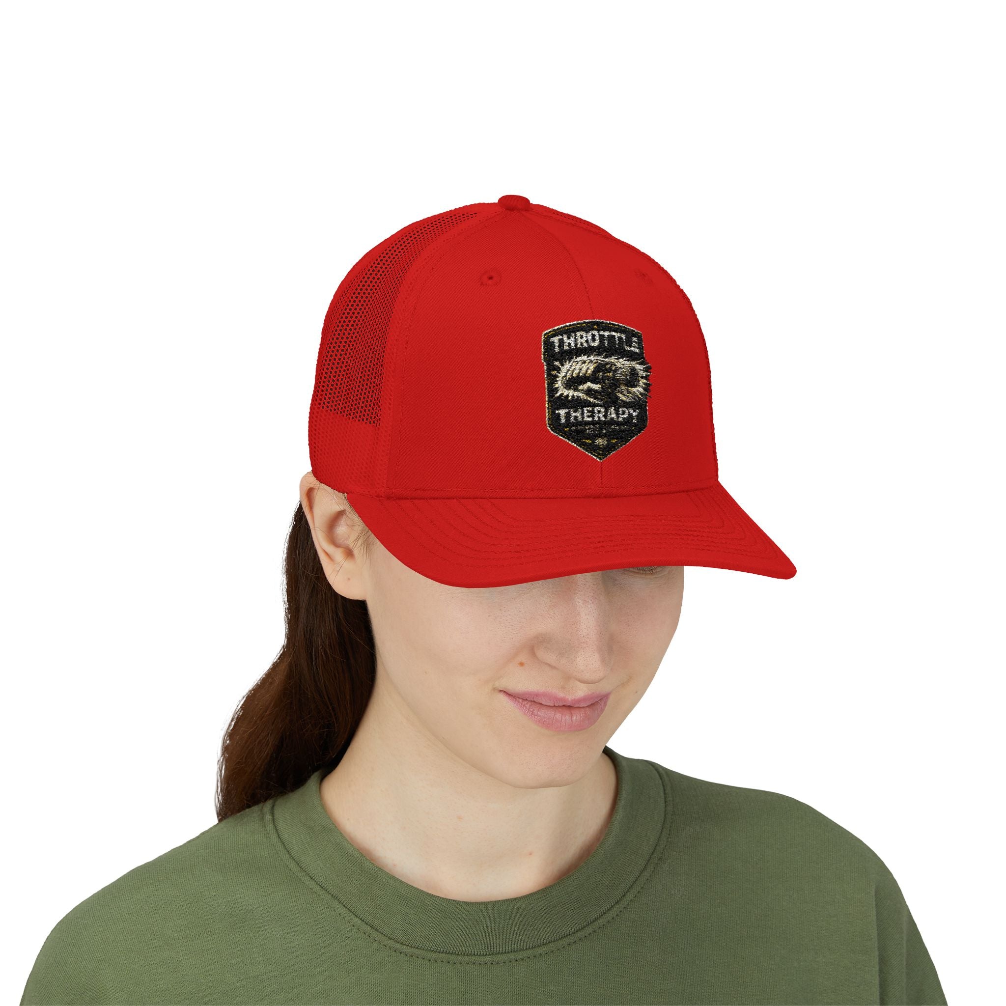 Trucker Cap — Throttle Therapy Embroidered Patch Snapback