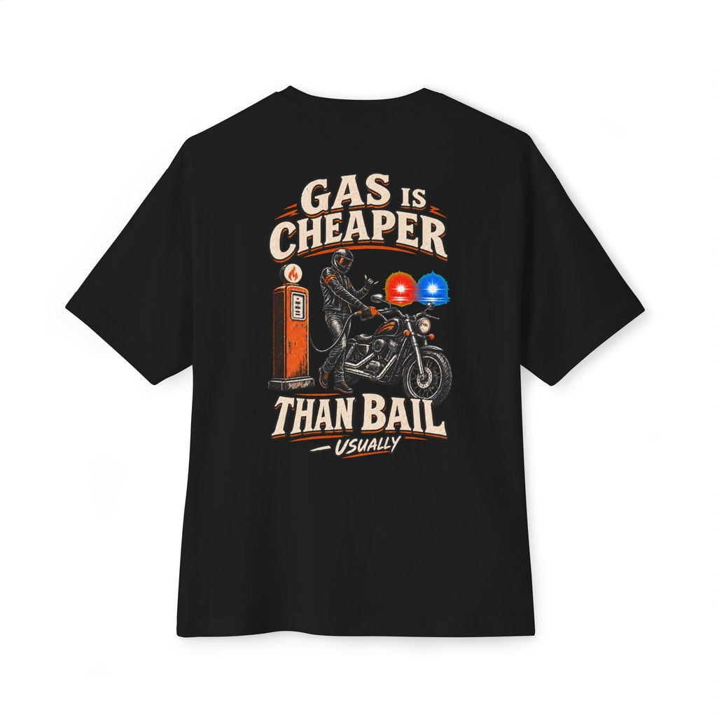 Gas Is Cheaper — Minimal White Crewneck