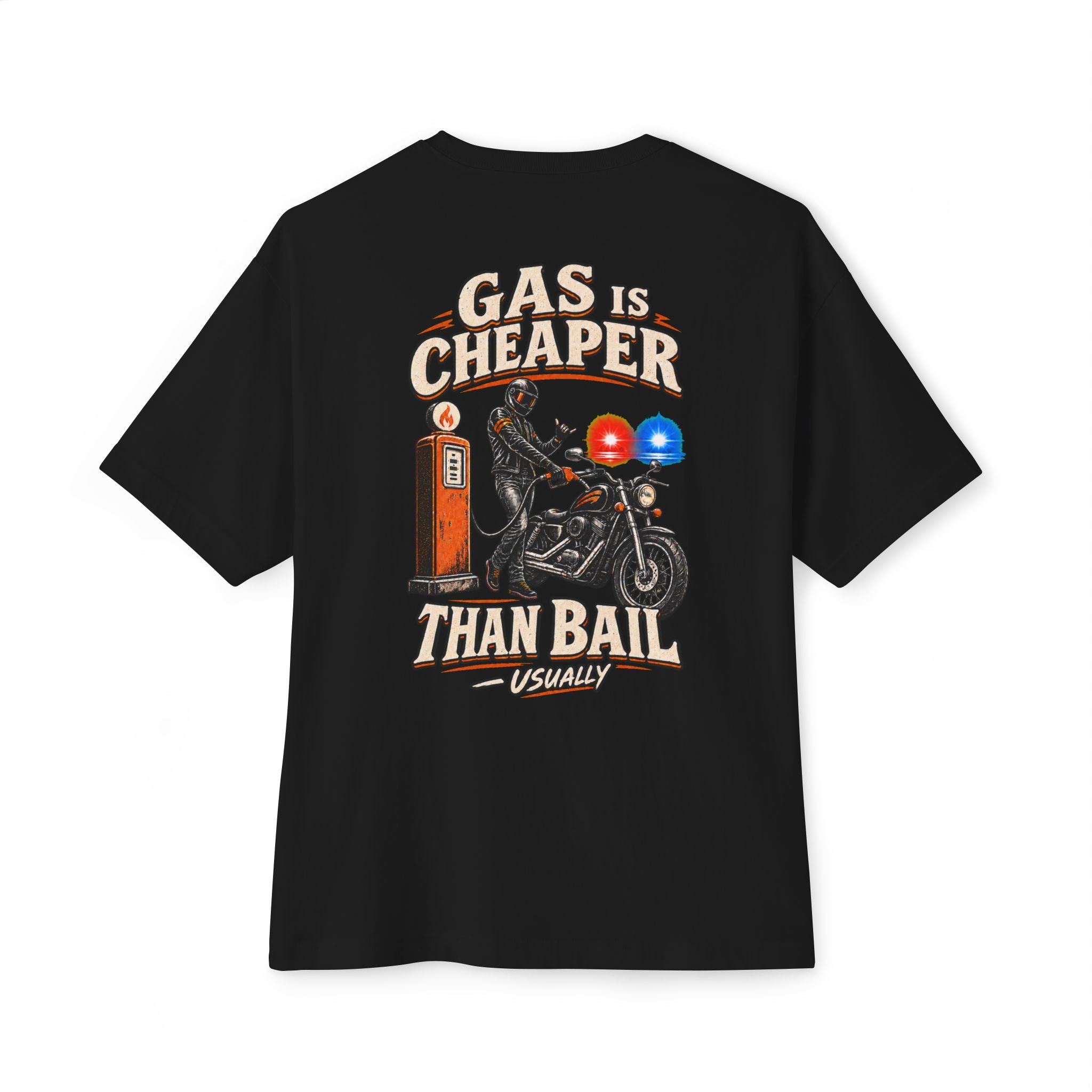 Gas Is Cheaper — Minimal White Crewneck