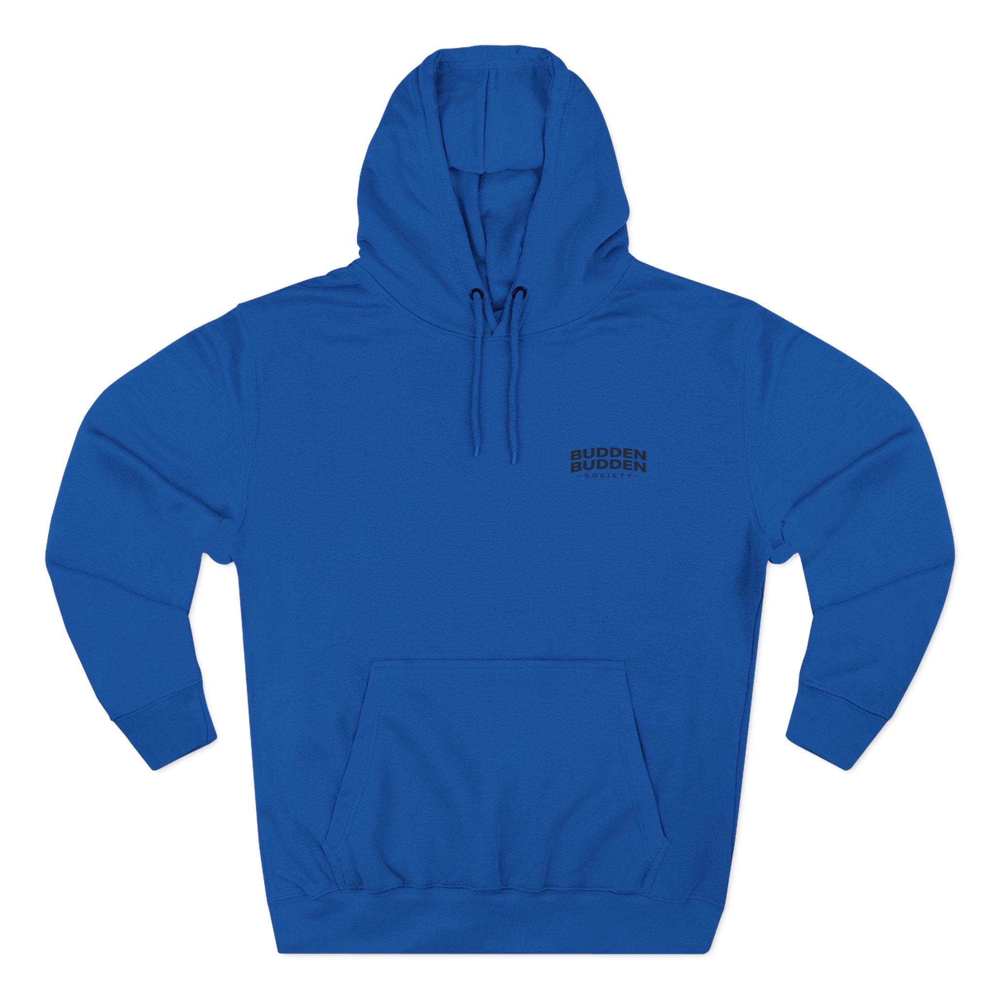 Three-Panel Fleece Hoodie — Biker Brotherhood Scenic Back Print ('When the Kickstand Goes Down')