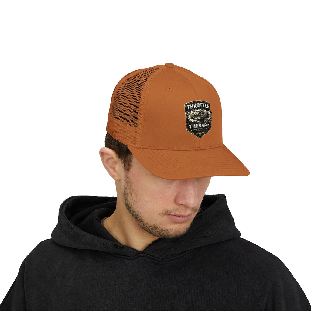 Trucker Cap — Throttle Therapy Embroidered Patch Snapback