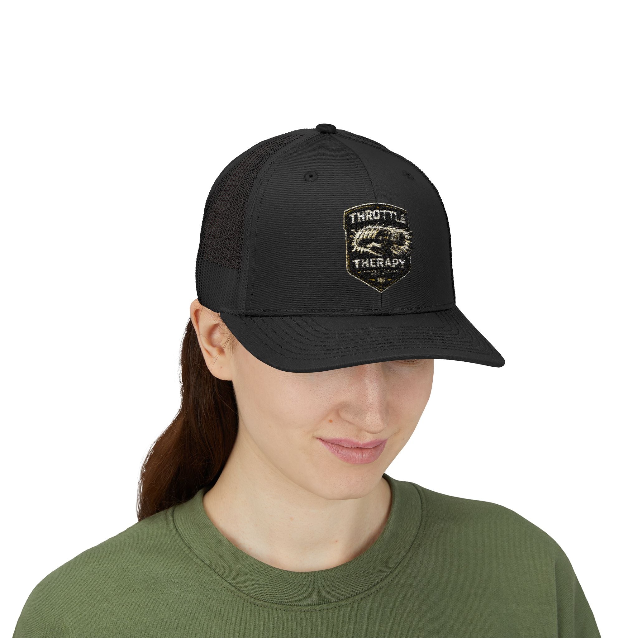 Trucker Cap — Throttle Therapy Embroidered Patch Snapback