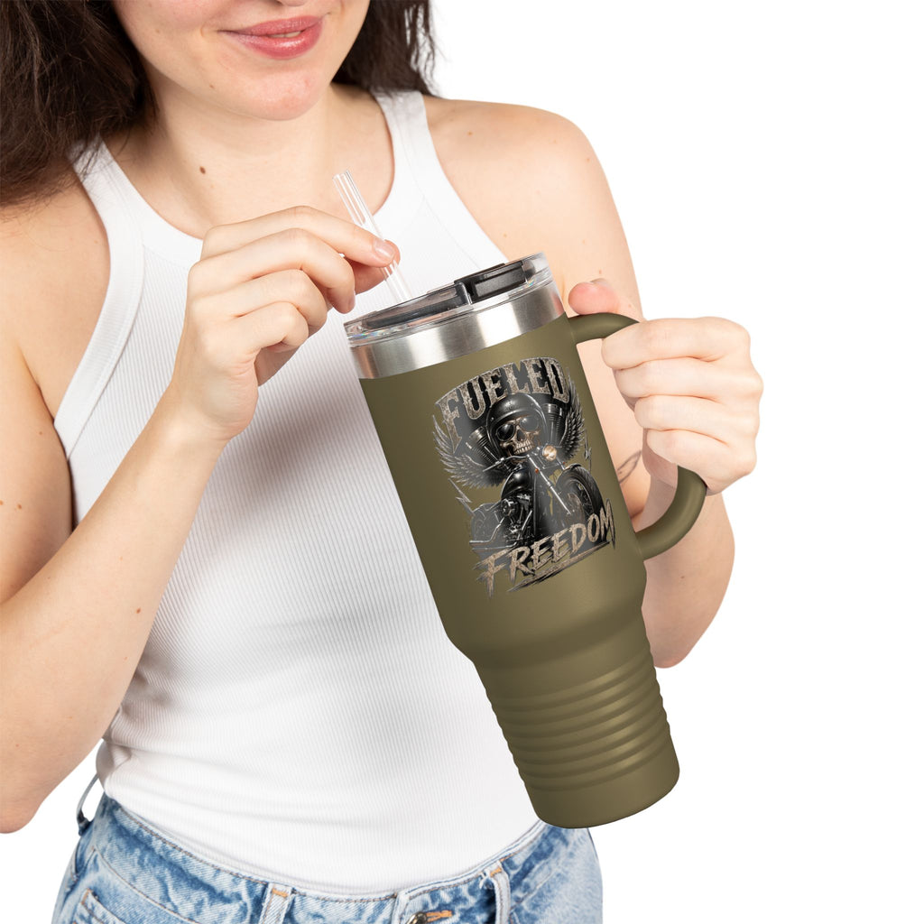 Fueled Freedom 40oz Insulated Travel Mug