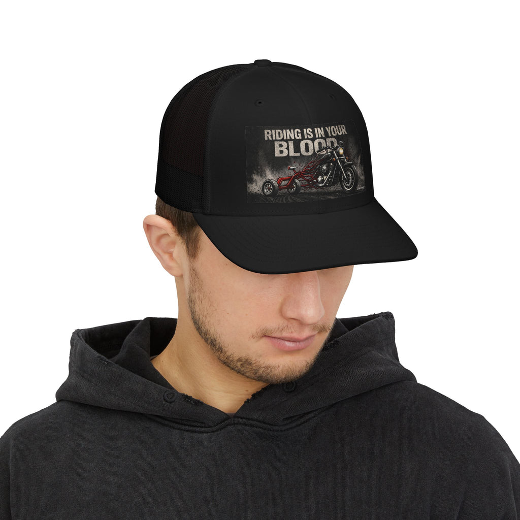 Riding Is In Your Blood Snapback Trucker Cap