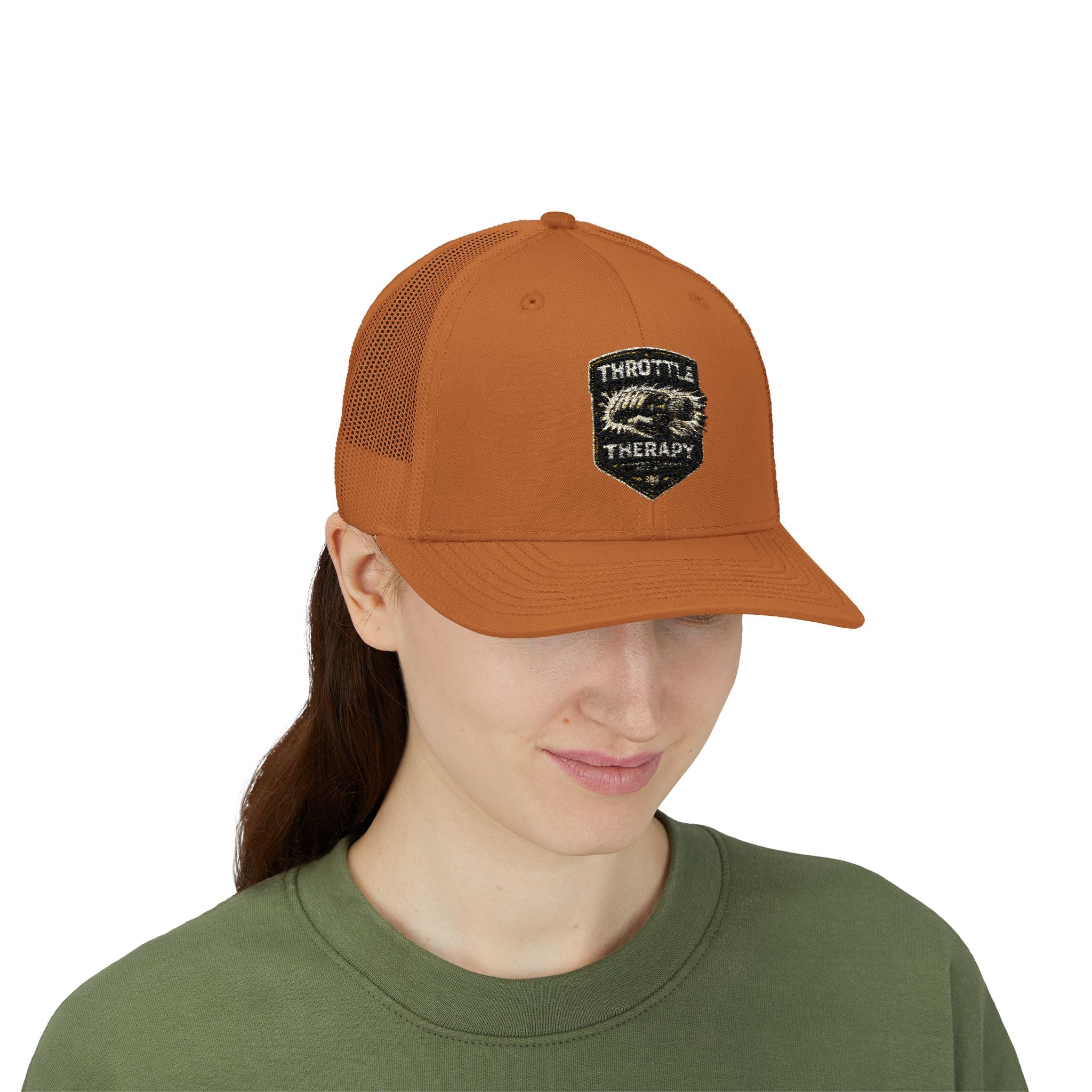 Trucker Cap — Throttle Therapy Embroidered Patch Snapback
