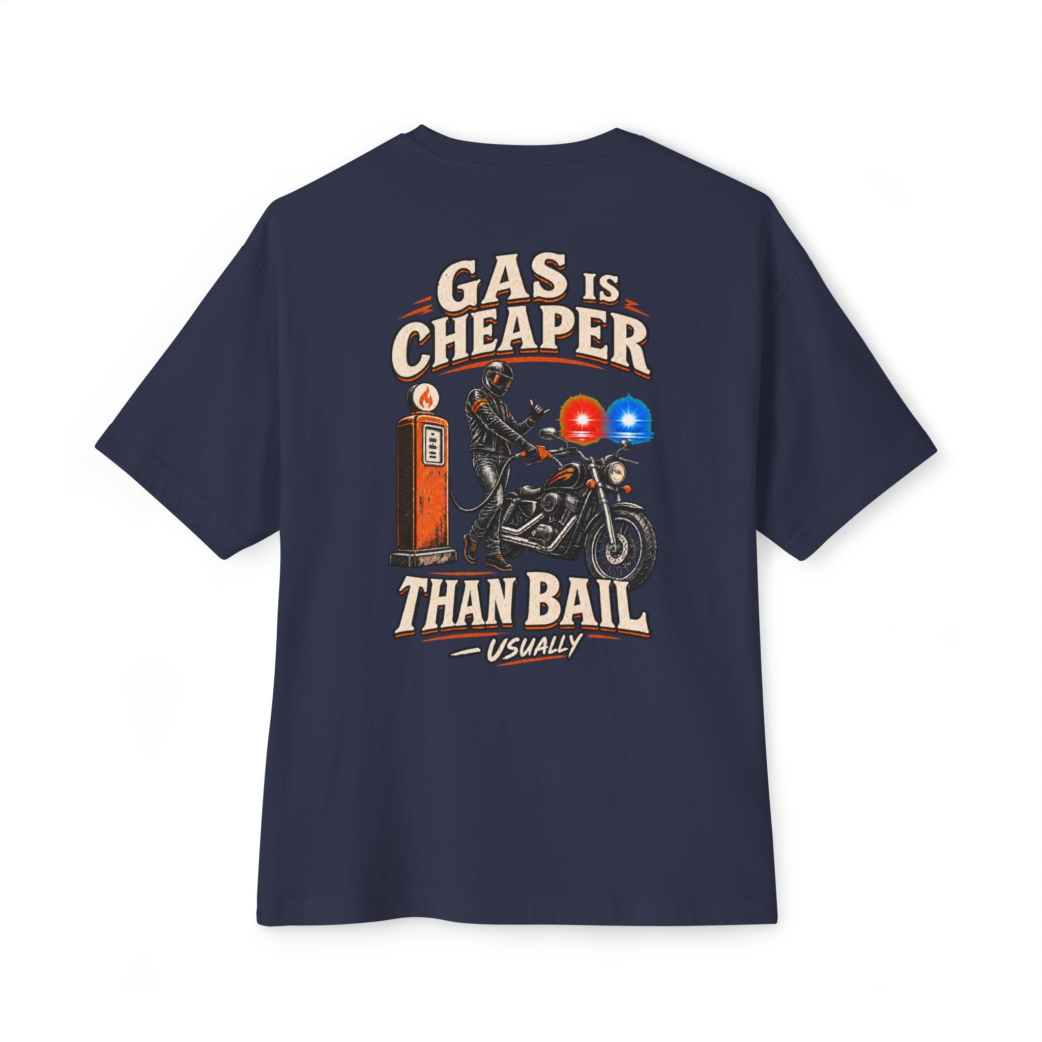 Gas Is Cheaper — Minimal White Crewneck