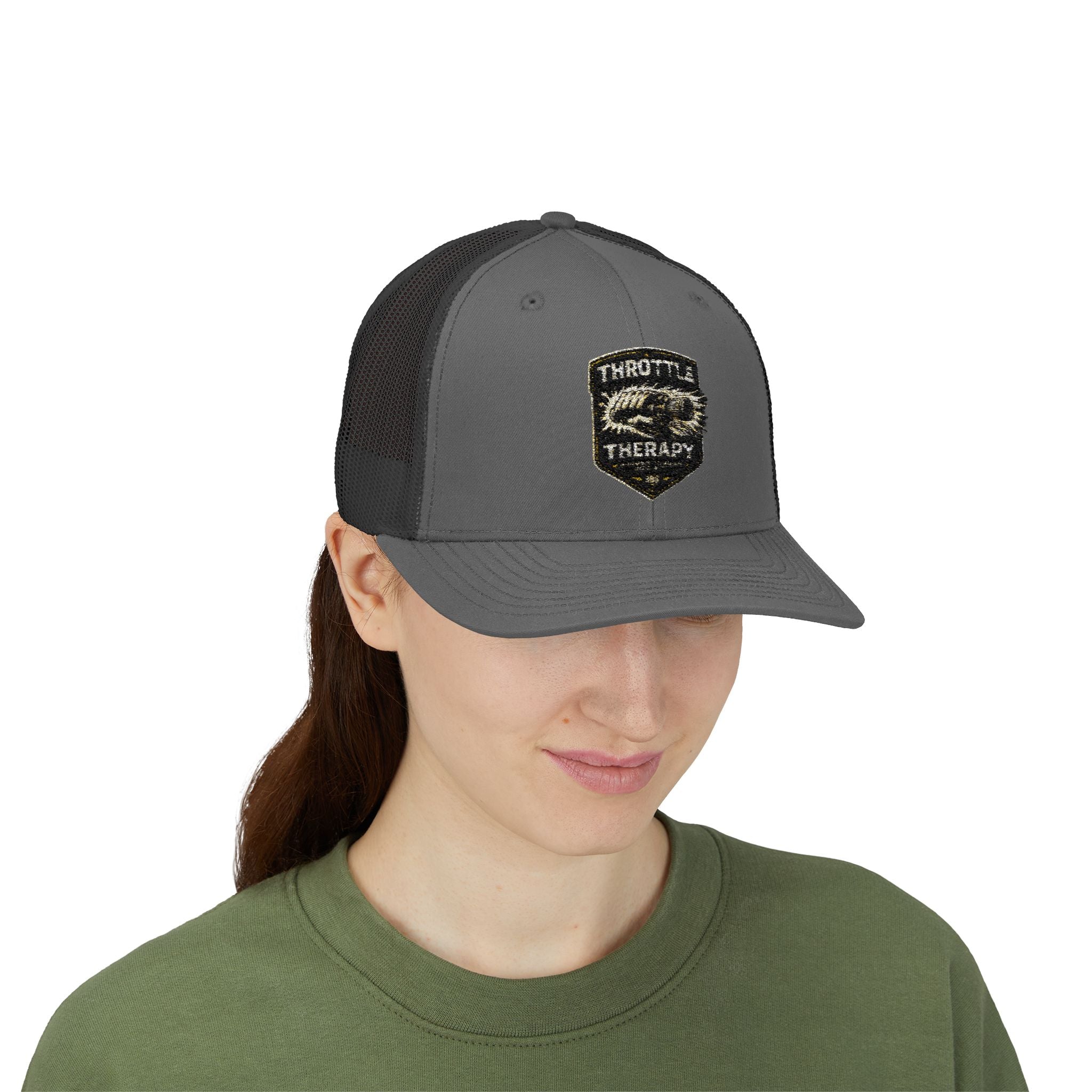 Trucker Cap — Throttle Therapy Embroidered Patch Snapback