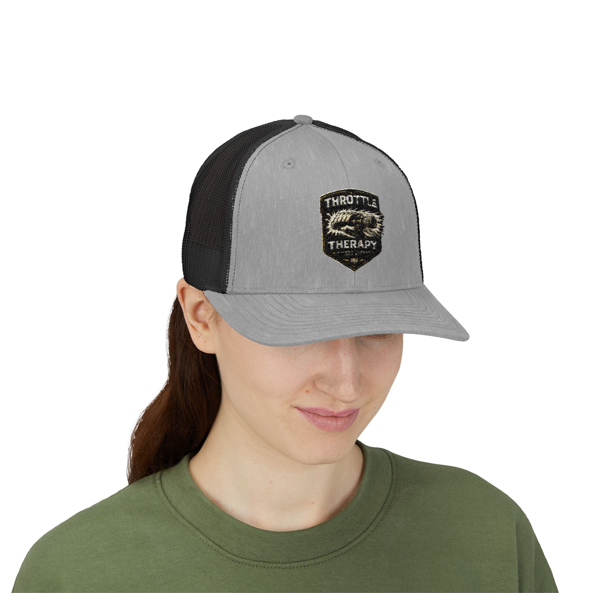 Trucker Cap — Throttle Therapy Embroidered Patch Snapback