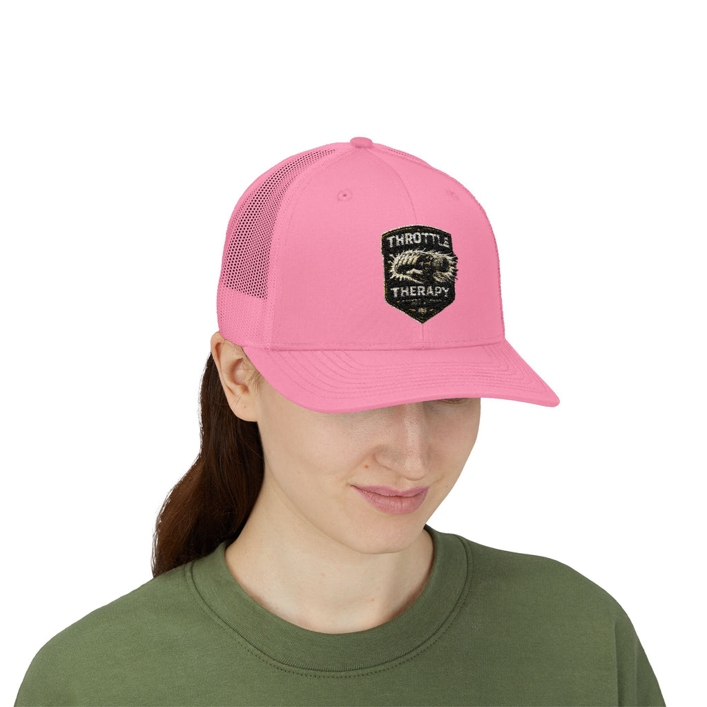 Trucker Cap — Throttle Therapy Embroidered Patch Snapback
