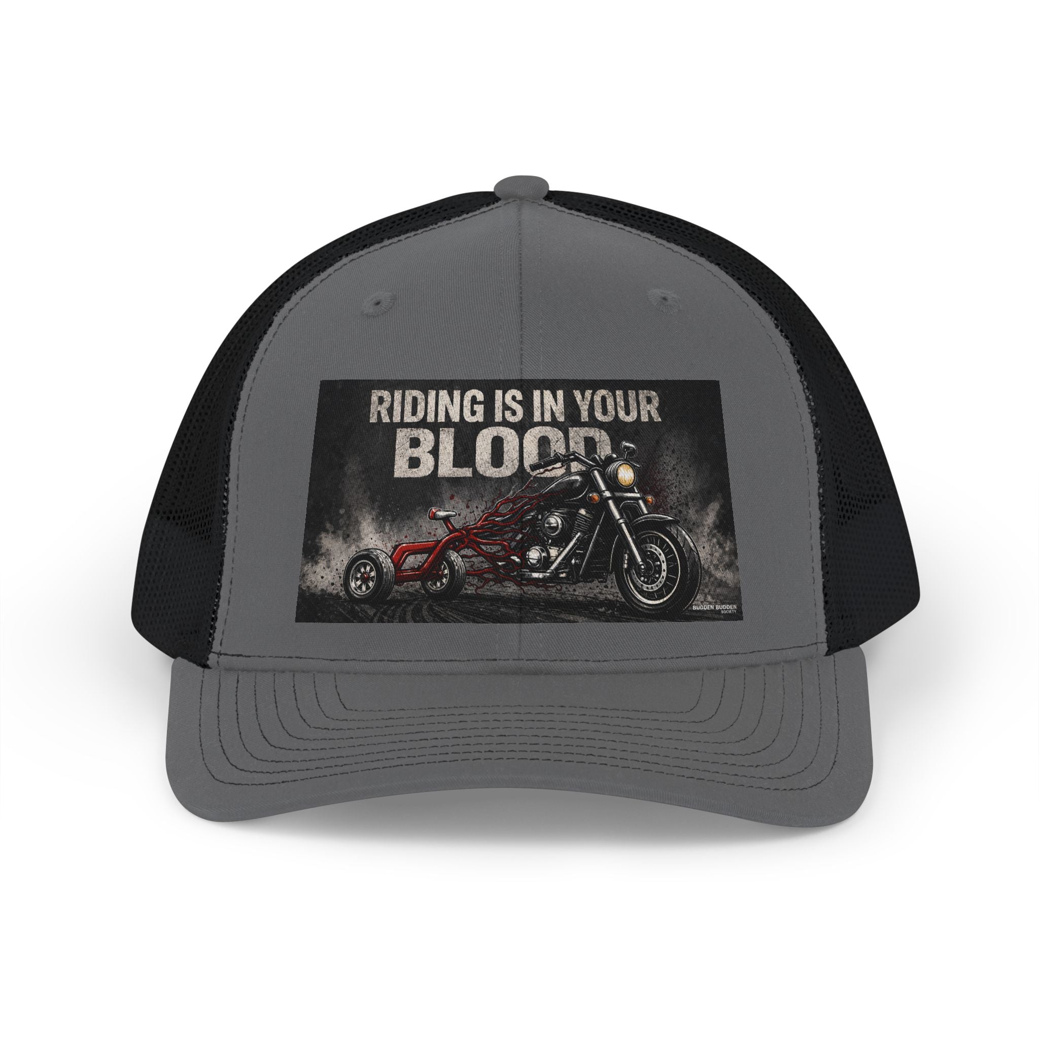 Riding Is In Your Blood Snapback Trucker Cap