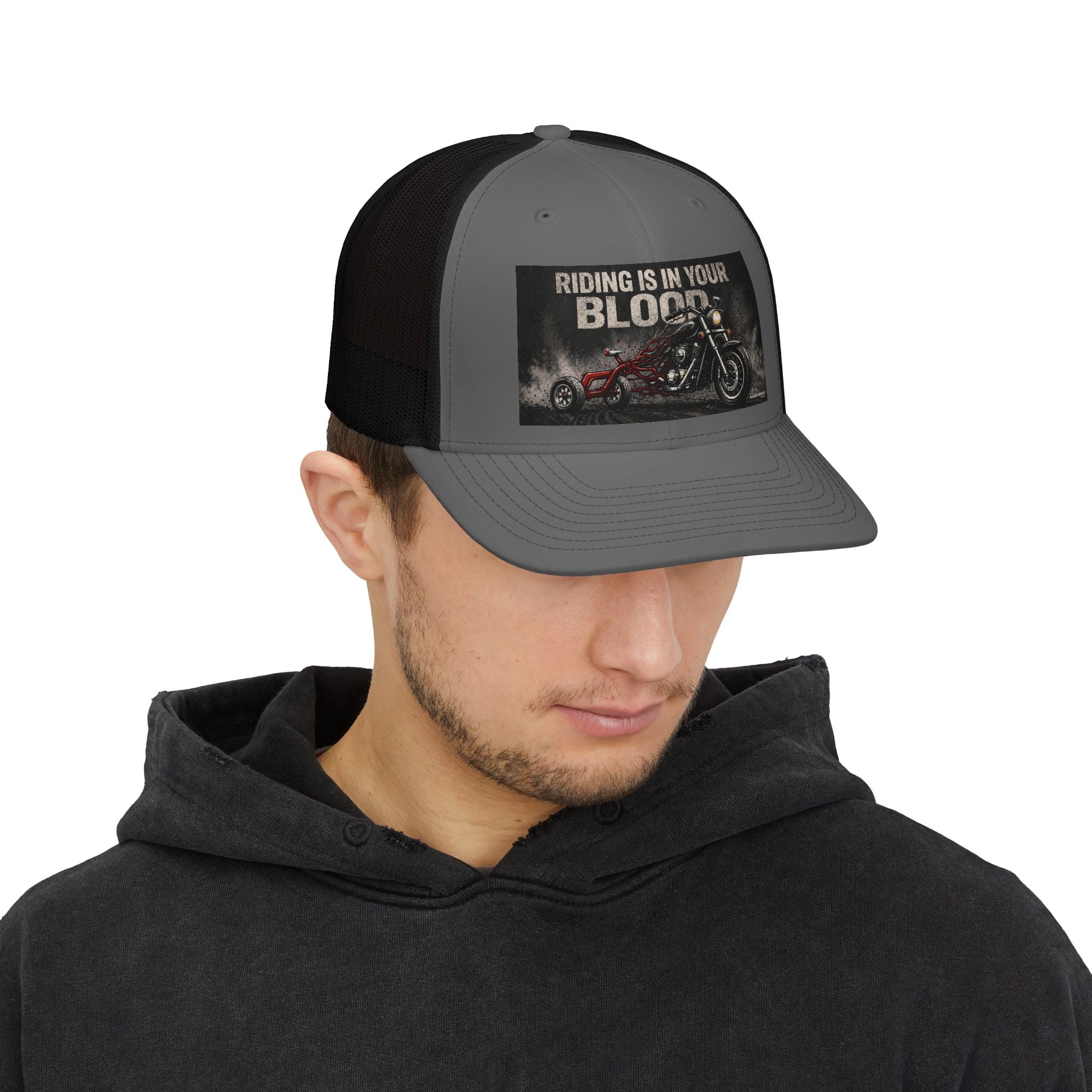 Riding Is In Your Blood Snapback Trucker Cap