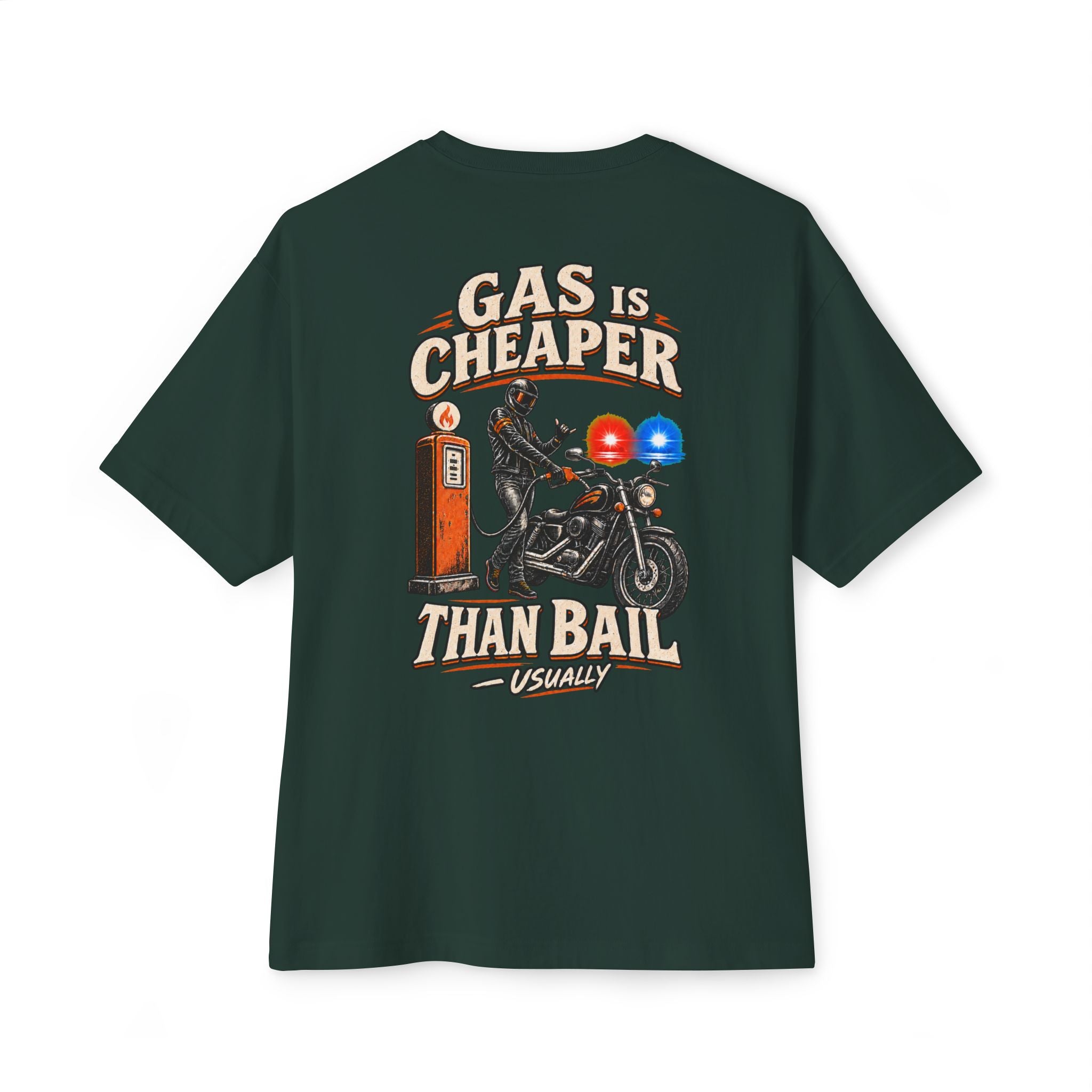 Gas Is Cheaper — Minimal White Crewneck