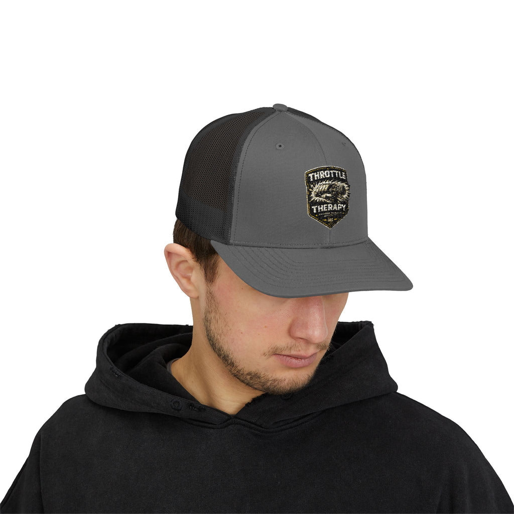 Trucker Cap — Throttle Therapy Embroidered Patch Snapback