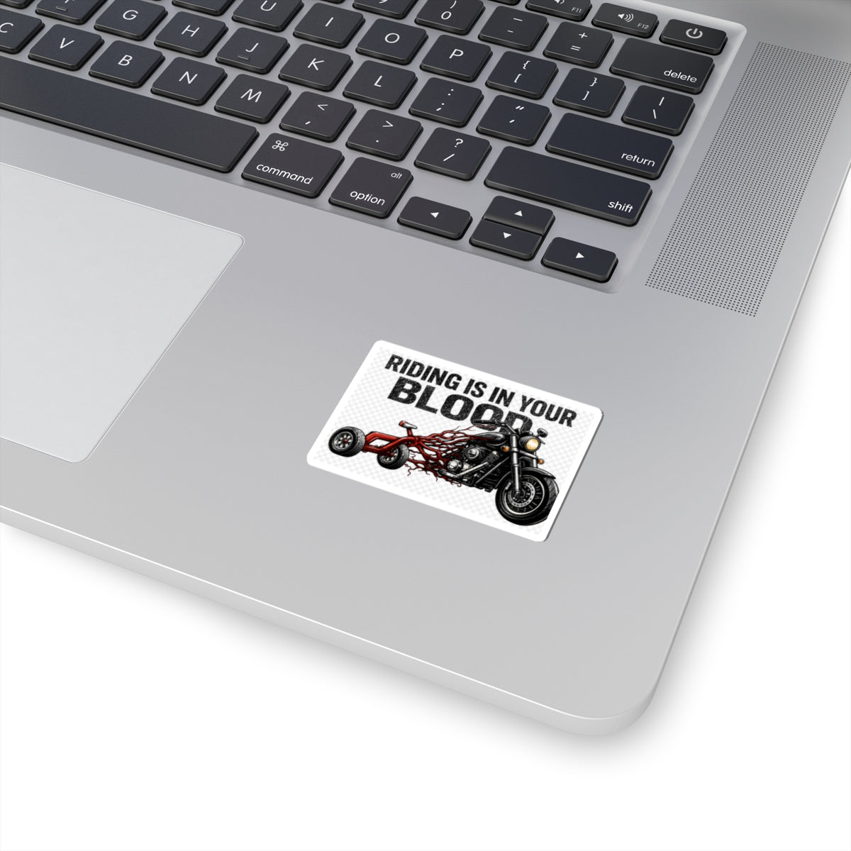 Riding Is In Your Blood Motorcycle Sticker – Biker Trike Graphic Kiss-Cut Decal