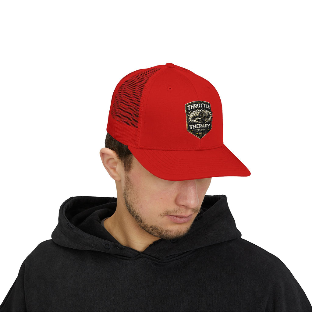 Trucker Cap — Throttle Therapy Embroidered Patch Snapback