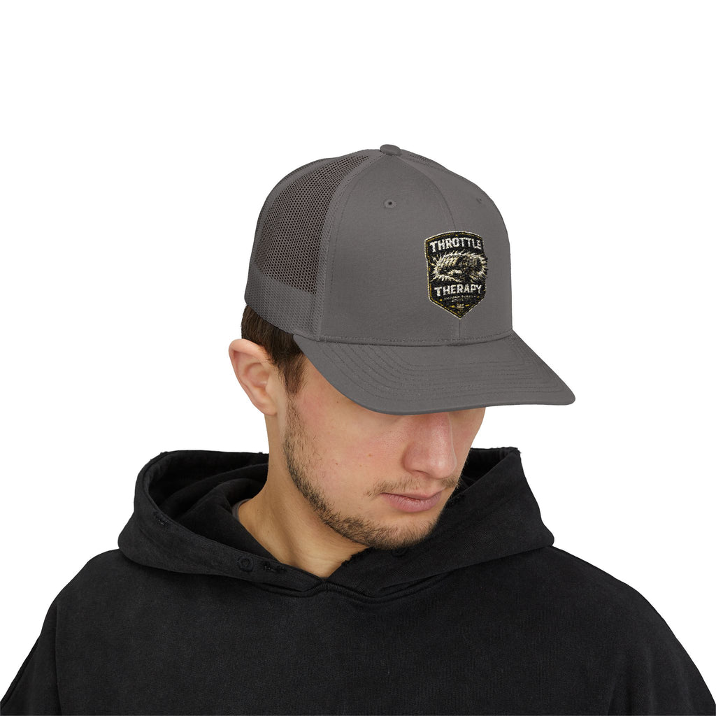 Trucker Cap — Throttle Therapy Embroidered Patch Snapback