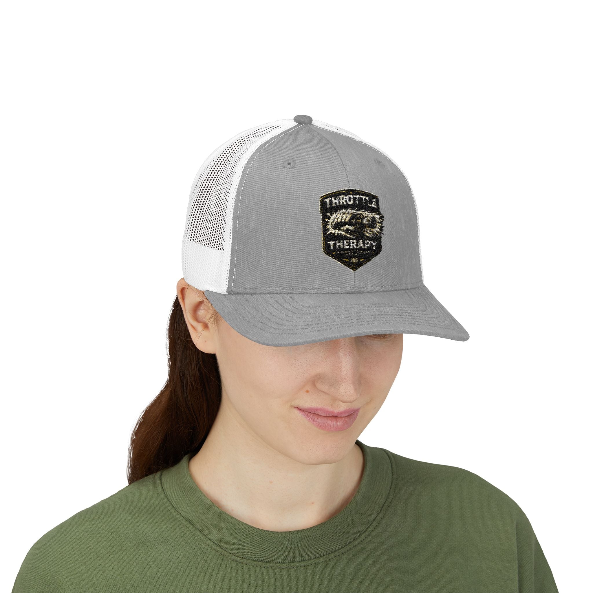Trucker Cap — Throttle Therapy Embroidered Patch Snapback