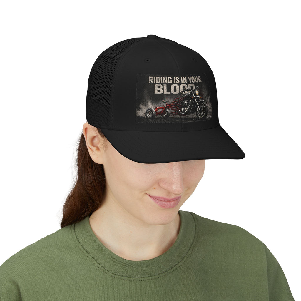 Riding Is In Your Blood Snapback Trucker Cap