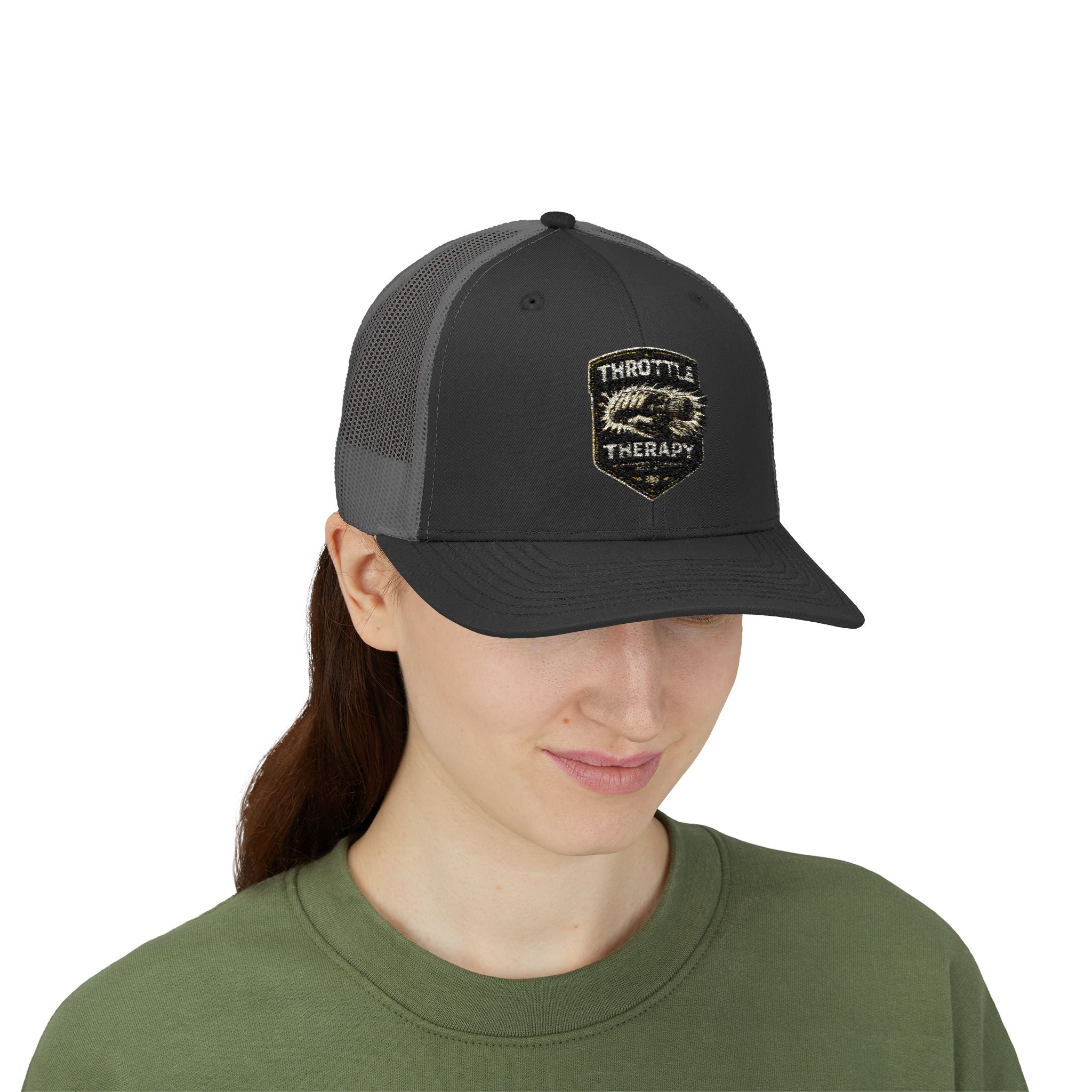 Trucker Cap — Throttle Therapy Embroidered Patch Snapback