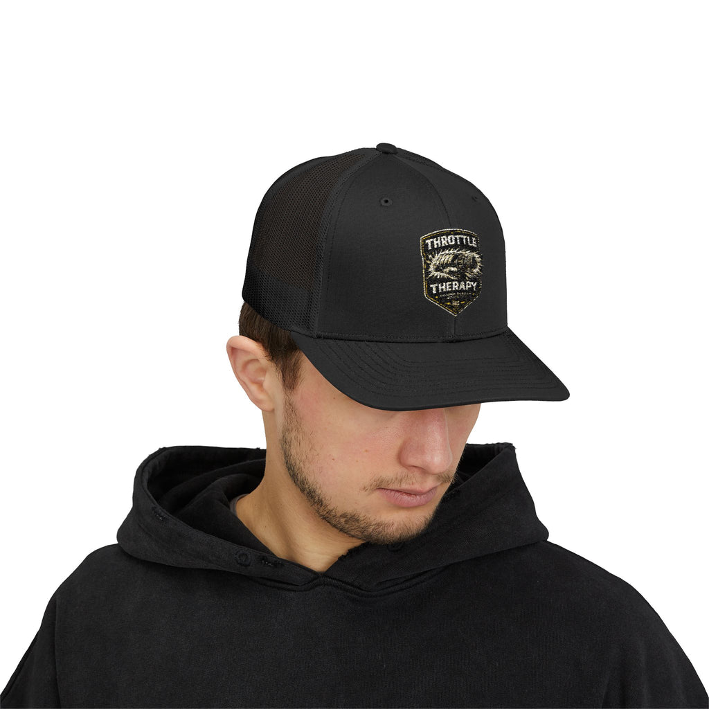 Trucker Cap — Throttle Therapy Embroidered Patch Snapback