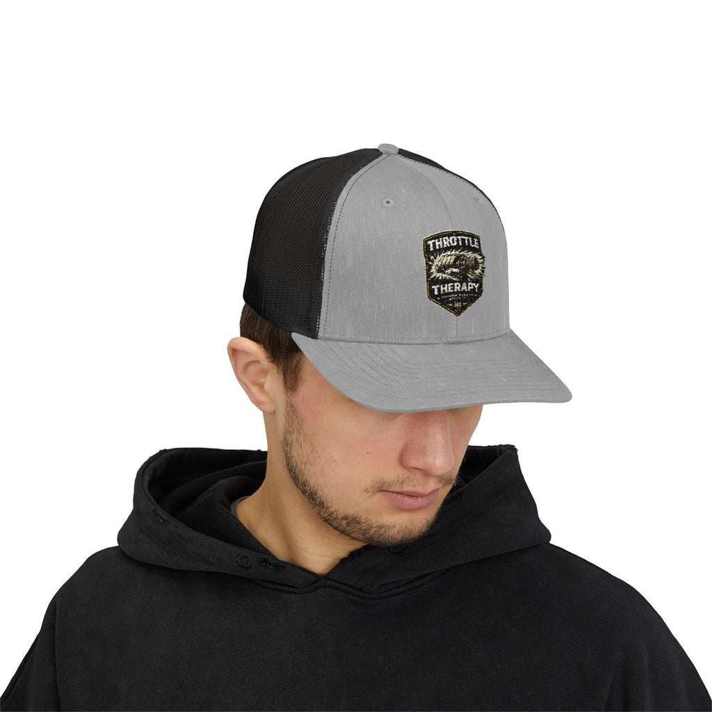 Trucker Cap — Throttle Therapy Embroidered Patch Snapback