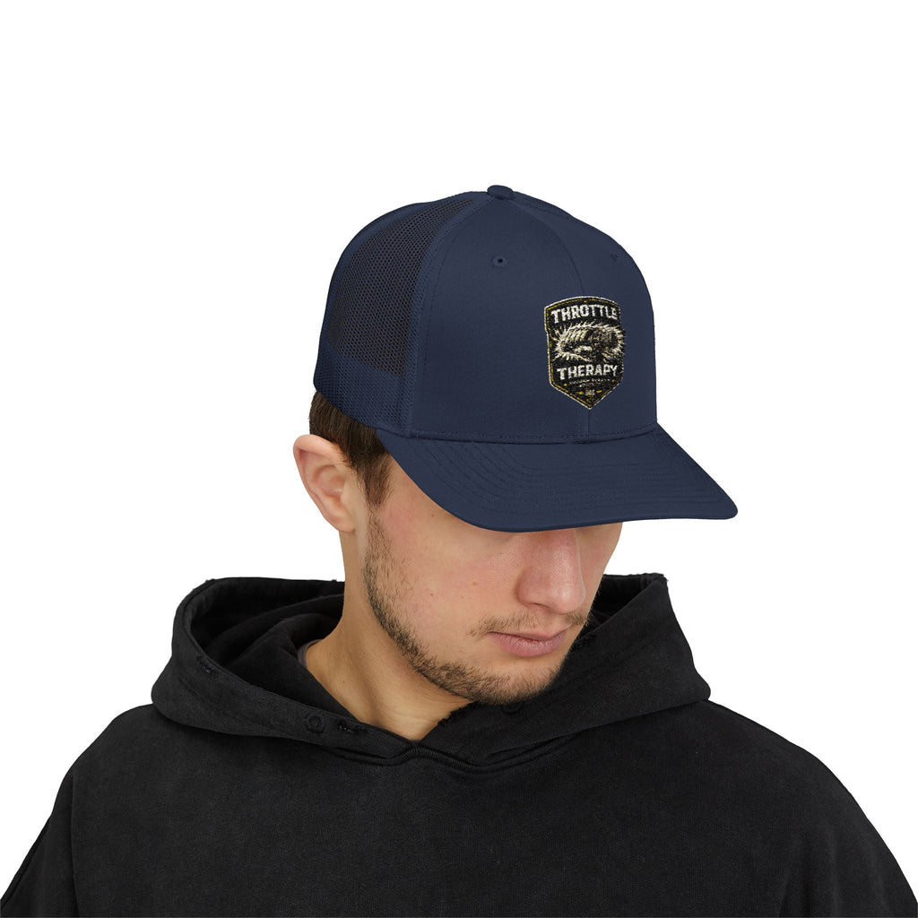 Trucker Cap — Throttle Therapy Embroidered Patch Snapback