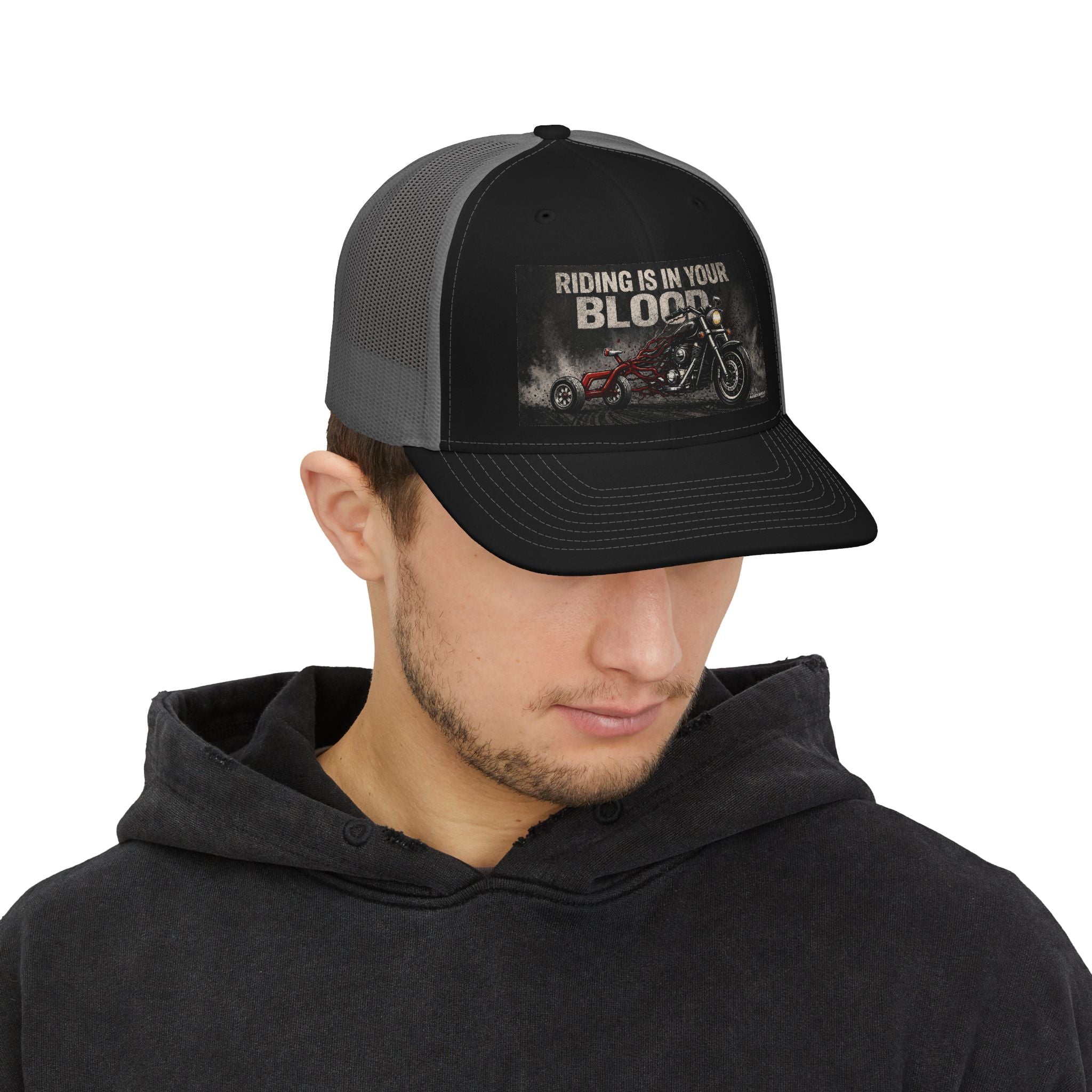 Riding Is In Your Blood Snapback Trucker Cap