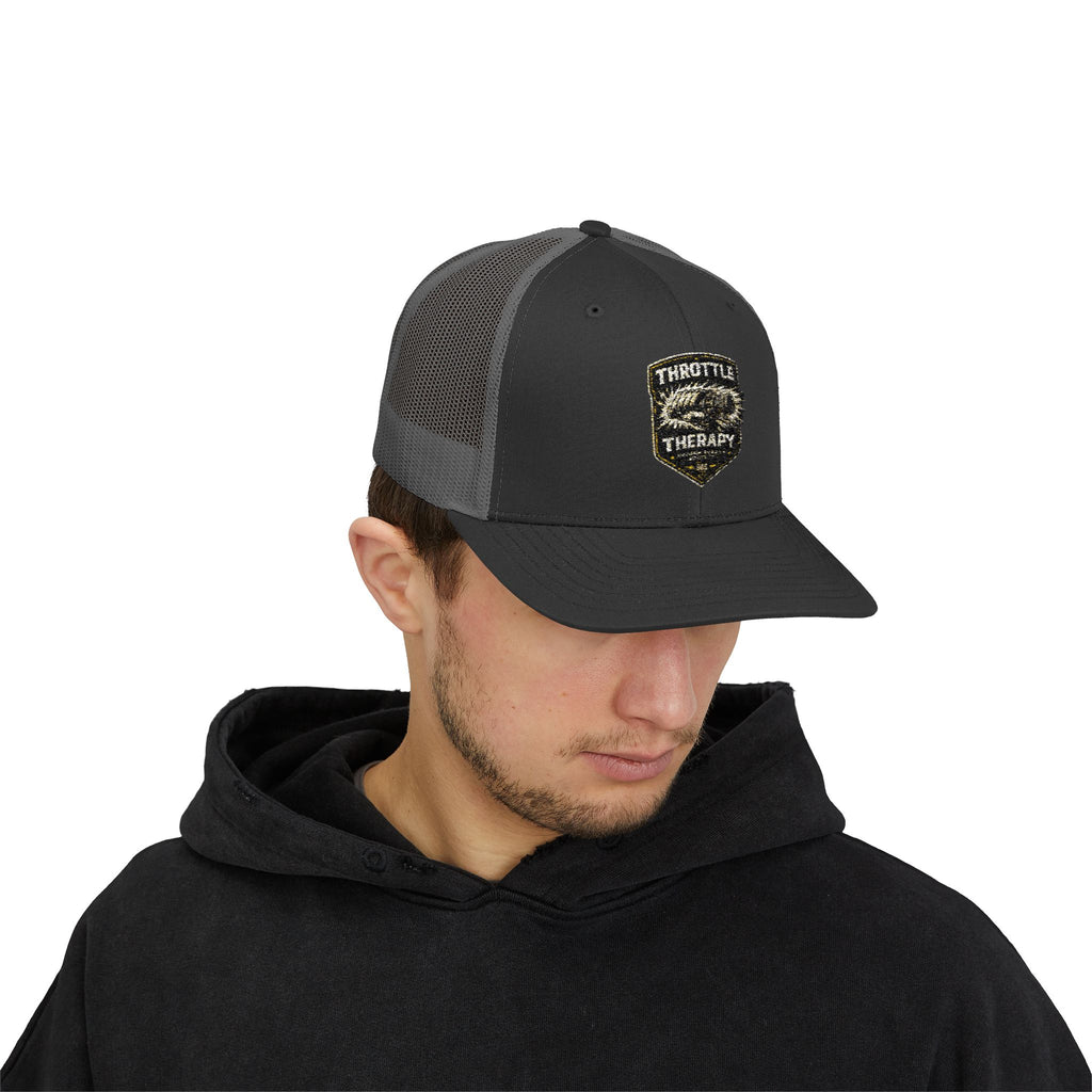 Trucker Cap — Throttle Therapy Embroidered Patch Snapback