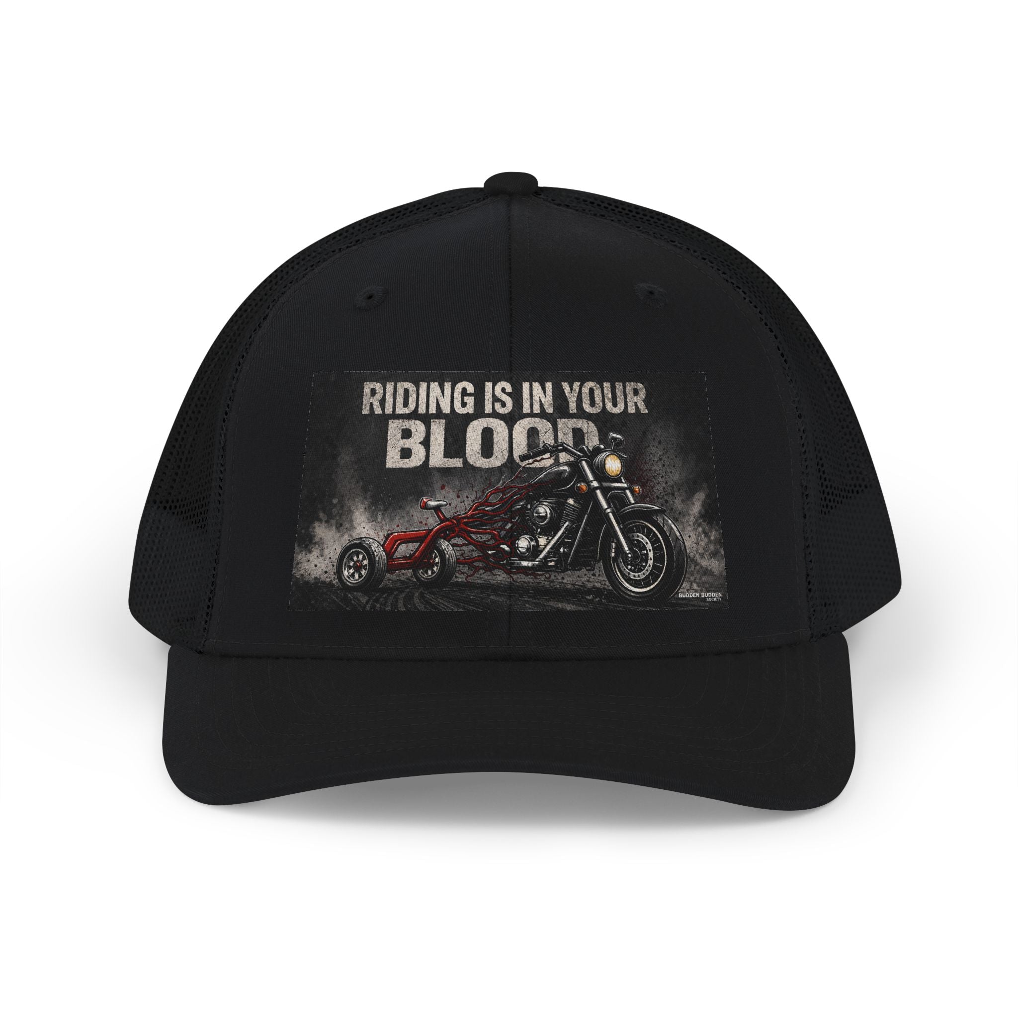 Riding Is In Your Blood Snapback Trucker Cap